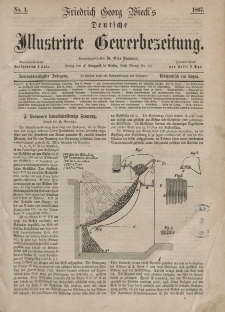 Deutsche Illustrirte Gewerbezeitung, 1867. Jahrg. XXXII, nr 1.