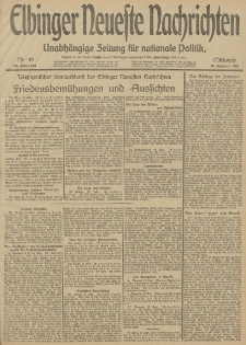 Elbinger Neueste Nachrichten, Nr. 49 Mittwoch 19 Februar 1913 65. Jahrgang