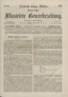 Deutsche Illustrirte Gewerbezeitung, 1867. Jahrg. XXXII, nr 11.