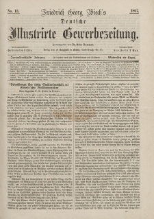 Deutsche Illustrirte Gewerbezeitung, 1867. Jahrg. XXXII, nr 13.