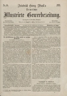Deutsche Illustrirte Gewerbezeitung, 1867. Jahrg. XXXII, nr 14.