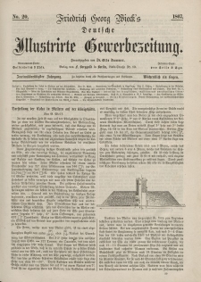 Deutsche Illustrirte Gewerbezeitung, 1867. Jahrg. XXXII, nr 20.