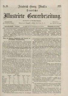 Deutsche Illustrirte Gewerbezeitung, 1867. Jahrg. XXXII, nr 23.