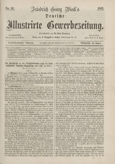 Deutsche Illustrirte Gewerbezeitung, 1867. Jahrg. XXXII, nr 32.
