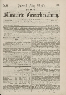 Deutsche Illustrirte Gewerbezeitung, 1867. Jahrg. XXXII, nr 33.