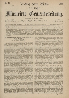 Deutsche Illustrirte Gewerbezeitung, 1867. Jahrg. XXXII, nr 34.