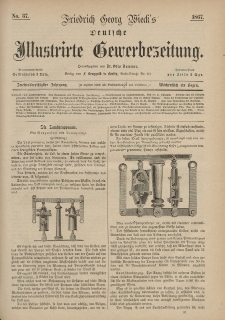 Deutsche Illustrirte Gewerbezeitung, 1867. Jahrg. XXXII, nr 37.