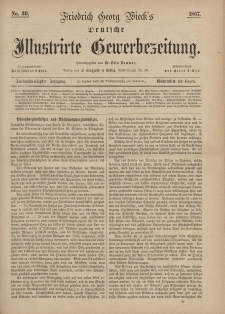Deutsche Illustrirte Gewerbezeitung, 1867. Jahrg. XXXII, nr 39.