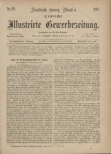 Deutsche Illustrirte Gewerbezeitung, 1867. Jahrg. XXXII, nr 49.