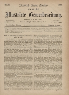 Deutsche Illustrirte Gewerbezeitung, 1867. Jahrg. XXXII, nr 50.