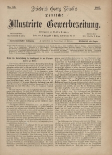 Deutsche Illustrirte Gewerbezeitung, 1867. Jahrg. XXXII, nr 50.