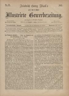 Deutsche Illustrirte Gewerbezeitung, 1867. Jahrg. XXXII, nr 51.