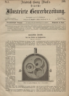 Deutsche Illustrirte Gewerbezeitung, 1869. Jahrg. XXXIV, nr 1.