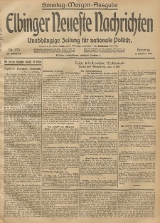 Elbinger Neueste Nachrichten, Nr. 273 Sonntag 5 Oktober 1913 65. Jahrgang