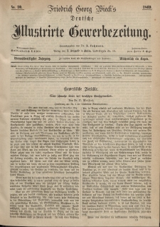 Deutsche Illustrirte Gewerbezeitung, 1869. Jahrg. XXXIV, nr 10.