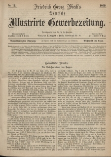 Deutsche Illustrirte Gewerbezeitung, 1869. Jahrg. XXXIV, nr 12.