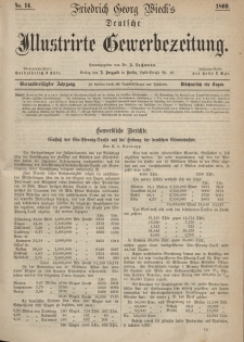 Deutsche Illustrirte Gewerbezeitung, 1869. Jahrg. XXXIV, nr 14.