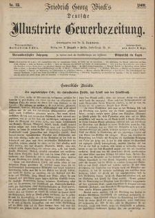 Deutsche Illustrirte Gewerbezeitung, 1869. Jahrg. XXXIV, nr 15.