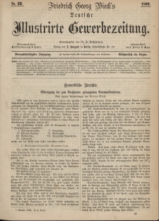 Deutsche Illustrirte Gewerbezeitung, 1869. Jahrg. XXXIV, nr 23.