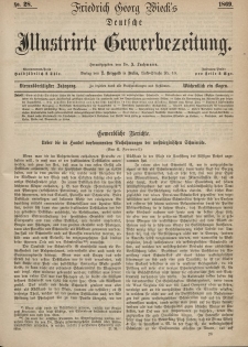 Deutsche Illustrirte Gewerbezeitung, 1869. Jahrg. XXXIV, nr 28.