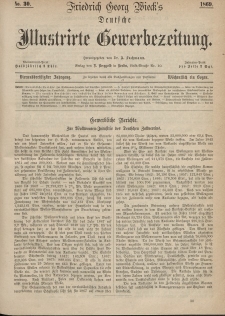 Deutsche Illustrirte Gewerbezeitung, 1869. Jahrg. XXXIV, nr 30.
