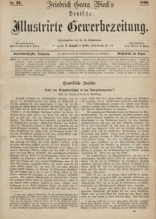 Deutsche Illustrirte Gewerbezeitung, 1869. Jahrg. XXXIV, nr 33.
