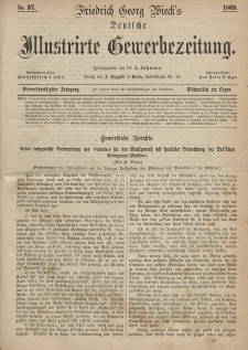 Deutsche Illustrirte Gewerbezeitung, 1869. Jahrg. XXXIV, nr 37.