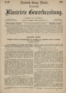 Deutsche Illustrirte Gewerbezeitung, 1869. Jahrg. XXXIV, nr 40.