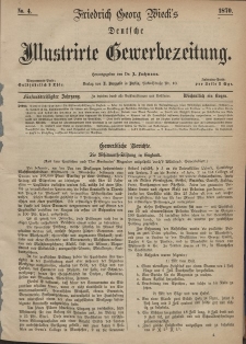 Deutsche Illustrirte Gewerbezeitung, 1870. Jahrg. XXXV, nr 4.