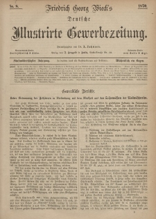 Deutsche Illustrirte Gewerbezeitung, 1870. Jahrg. XXXV, nr 8.