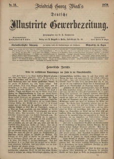 Deutsche Illustrirte Gewerbezeitung, 1870. Jahrg. XXXV, nr 14.