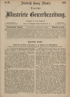 Deutsche Illustrirte Gewerbezeitung, 1870. Jahrg. XXXV, nr 15.