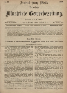 Deutsche Illustrirte Gewerbezeitung, 1870. Jahrg. XXXV, nr 16.