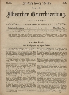 Deutsche Illustrirte Gewerbezeitung, 1870. Jahrg. XXXV, nr 23.