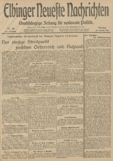 Elbinger Neueste Nachrichten, Nr. 58 Freitag 28 Februar 1913 65. Jahrgang