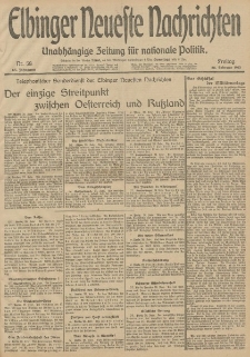 Elbinger Neueste Nachrichten, Nr. 58 Freitag 28 Februar 1913 65. Jahrgang