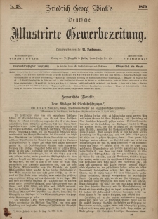 Deutsche Illustrirte Gewerbezeitung, 1870. Jahrg. XXXV, nr 28.