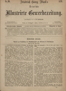 Deutsche Illustrirte Gewerbezeitung, 1870. Jahrg. XXXV, nr 35.