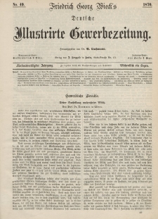 Deutsche Illustrirte Gewerbezeitung, 1870. Jahrg. XXXV, nr 49.