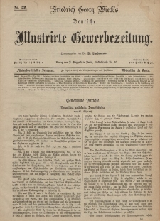 Deutsche Illustrirte Gewerbezeitung, 1870. Jahrg. XXXV, nr 52.