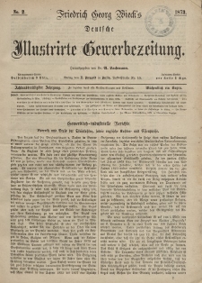 Deutsche Illustrirte Gewerbezeitung, 1873. Jahrg. XXXVIII, nr 2.