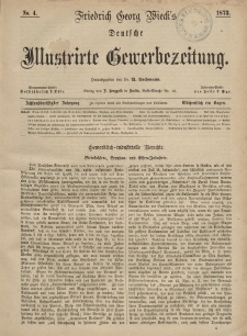 Deutsche Illustrirte Gewerbezeitung, 1873. Jahrg. XXXVIII, nr 4.