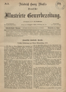 Deutsche Illustrirte Gewerbezeitung, 1873. Jahrg. XXXVIII, nr 5.