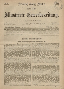 Deutsche Illustrirte Gewerbezeitung, 1873. Jahrg. XXXVIII, nr 5.