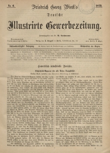 Deutsche Illustrirte Gewerbezeitung, 1873. Jahrg. XXXVIII, nr 6.