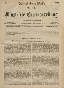 Deutsche Illustrirte Gewerbezeitung, 1873. Jahrg. XXXVIII, nr 7.