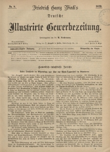Deutsche Illustrirte Gewerbezeitung, 1873. Jahrg. XXXVIII, nr 8.
