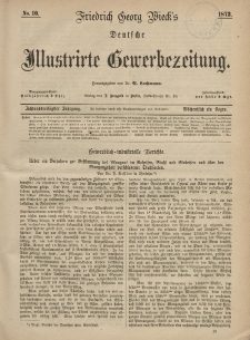 Deutsche Illustrirte Gewerbezeitung, 1873. Jahrg. XXXVIII, nr 10.