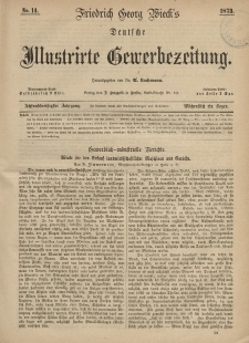 Deutsche Illustrirte Gewerbezeitung, 1873. Jahrg. XXXVIII, nr 14.