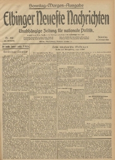 Elbinger Neueste Nachrichten, Nr. 280 Sonntag 12 Oktober 1913 65. Jahrgang